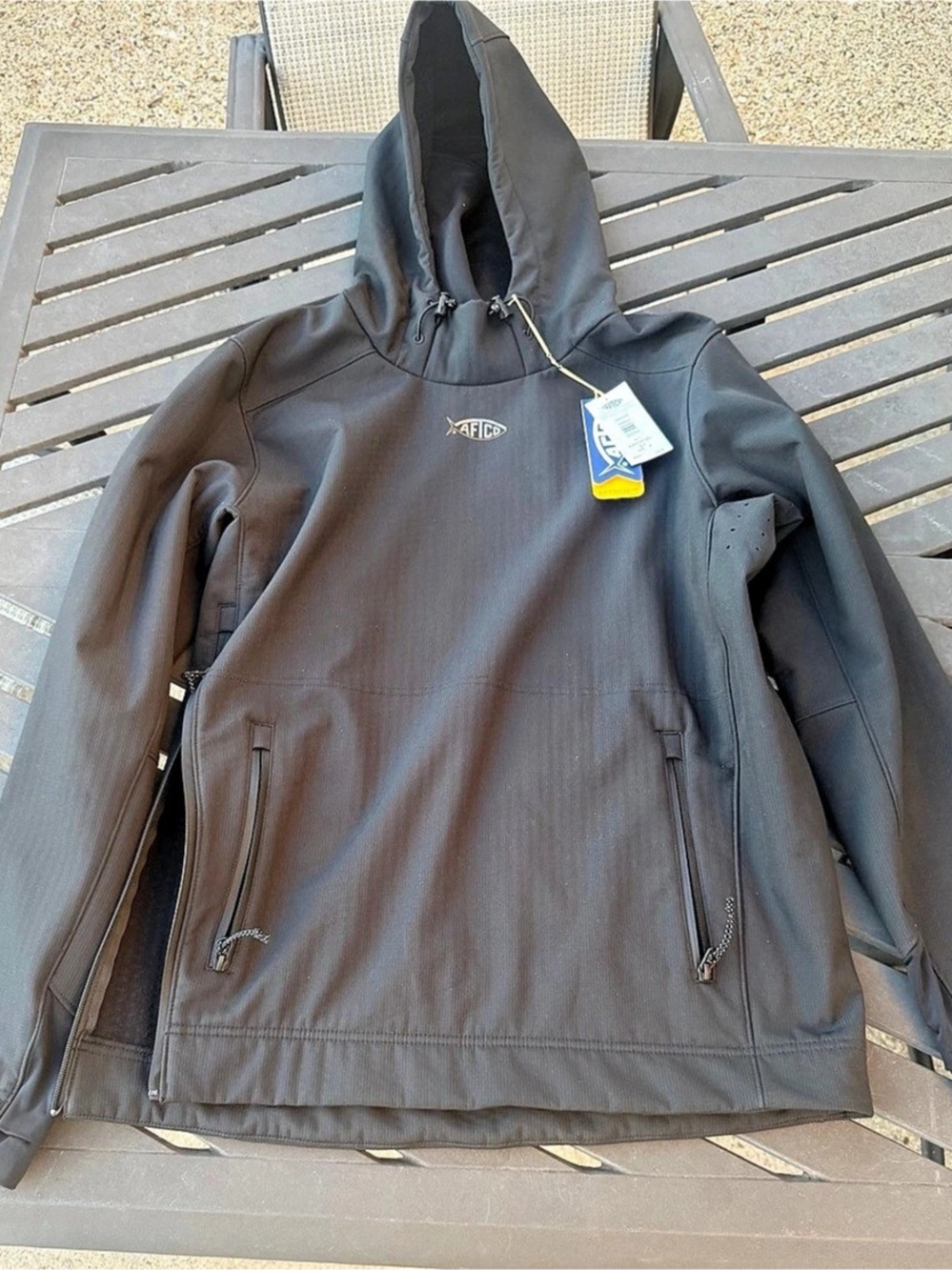 AFTECH Reaper Windproof Pullover Jacket Windproof Pullover Black Size Medium NWT